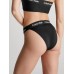 Calvin Klein γυναικείο μαγιό bottom brazil ψηλόμεσο σε μαύρο χρώμα με μαύρο λάστιχο KW0KW02351 BEH